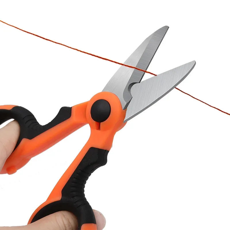 1pc Stainless Steel Fishing Scissor Accessories Electrician Portable Scissors Plier Cut  Lure Carp Fishing Tools