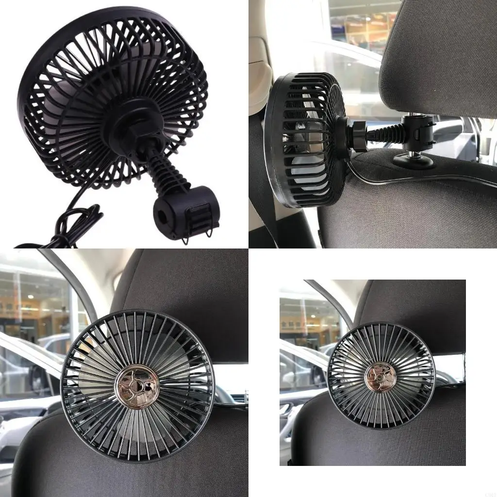 

C90F USB Car Fan Electric Cooling Fan 3 Speed Backseat Car Fan Cooling Air Small