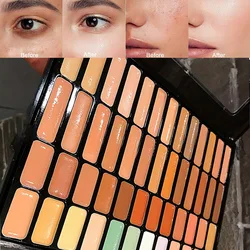 50 Colors Professional Makeup Concealer Palette with Brush Black Eye Circle Correction Facial Long Lasting Contouring Cosmetics