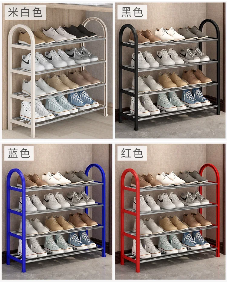 5/4/3/2 Layers Simple Shoe Rack Dust-proof Storage Shoe Cabinet Multi-layer Assembly Door Shoe Shelf Dormitory Organizer Rack