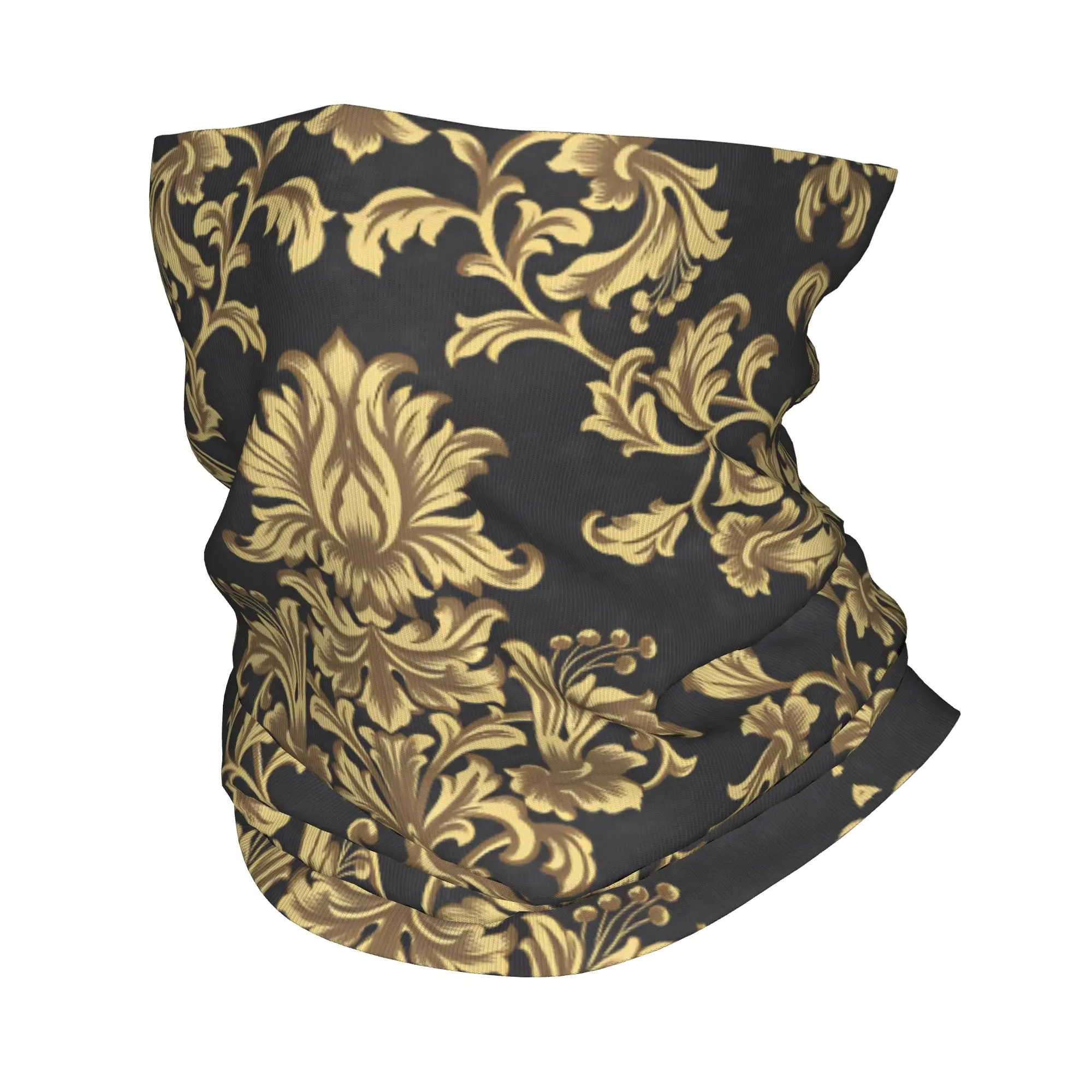 

Элитный винтажный шарф-бандана с цветочным узором в стиле барокко для мужчин и женщин, ветрозащитный, зимний, для катания на лыжах
