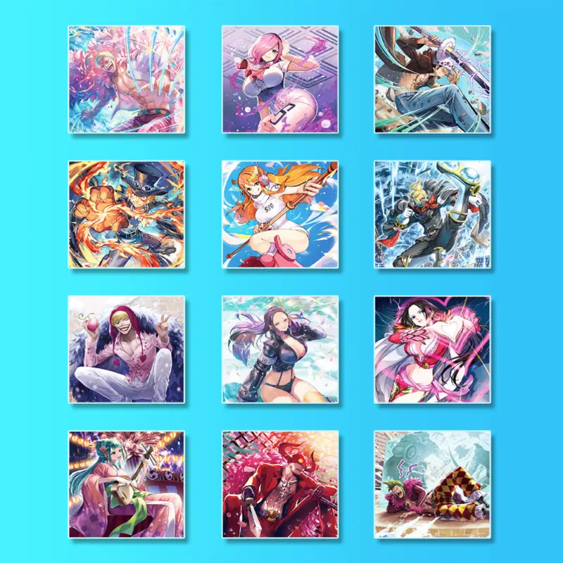 2024 Lastest Case Wholesale One Piece Acrylic Magnet Collection Card Japanese Anime Boa Luffy Robin CCG TCG Hobbies Gift