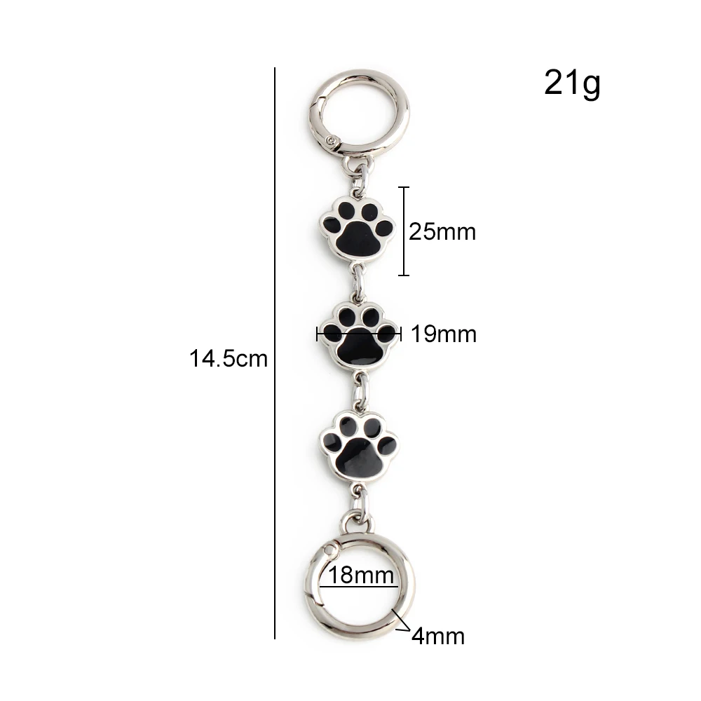 1/2/5 قطعة الحب الكلب باو شكل حقيبة الديكور تمديد حقيبة يد بسلاسل حزام الكتف محفظة استبدال DIY إكسسوارات الأجزاء الداخلية للكمبيوتر