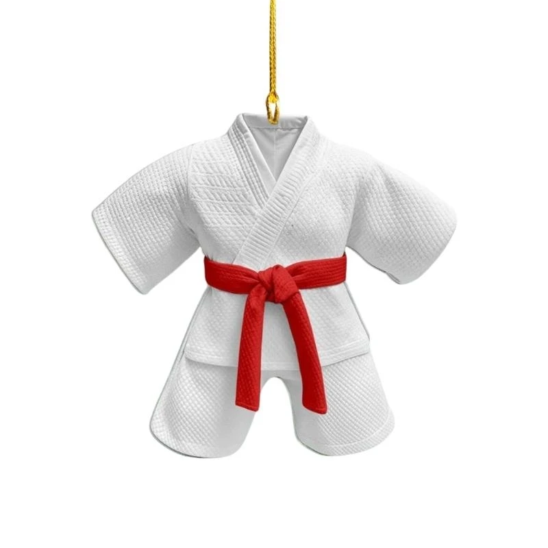 

Acrylic Charm Hanging Decoration Car Interior Decoration Taekwondo Suit Pendant