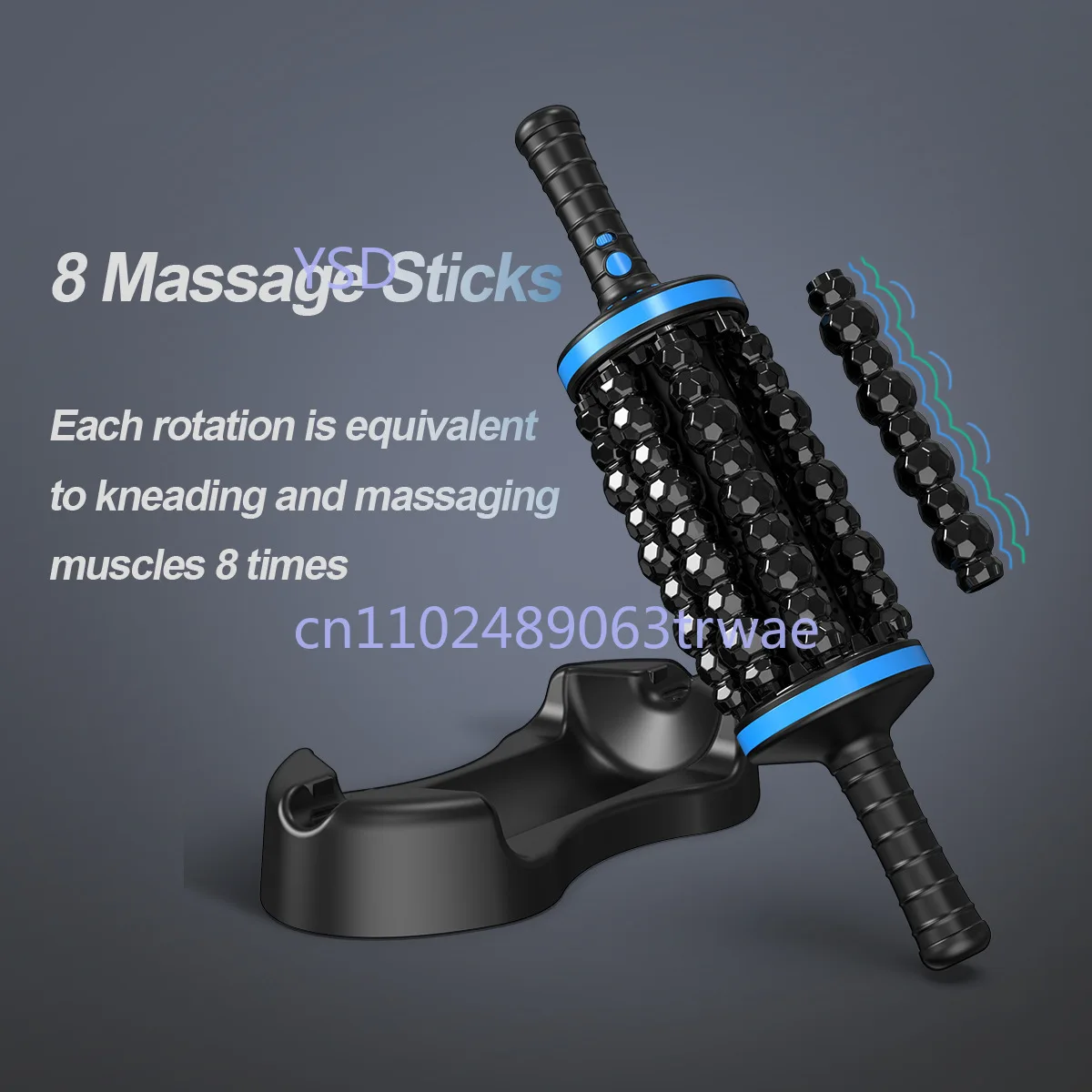 Electric Muscle Roller Massager Back Plantar Fascia Gun Leg Rolling Relaxation Tool for Deep Tissue Therapy