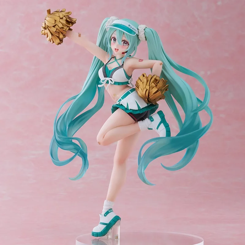 En Stock, uniforme de moda Original TAITO Hatsune Miku, figura de Anime, adornos de muñecas, colección de modelos, adornos de escritorio, regalos de juguete