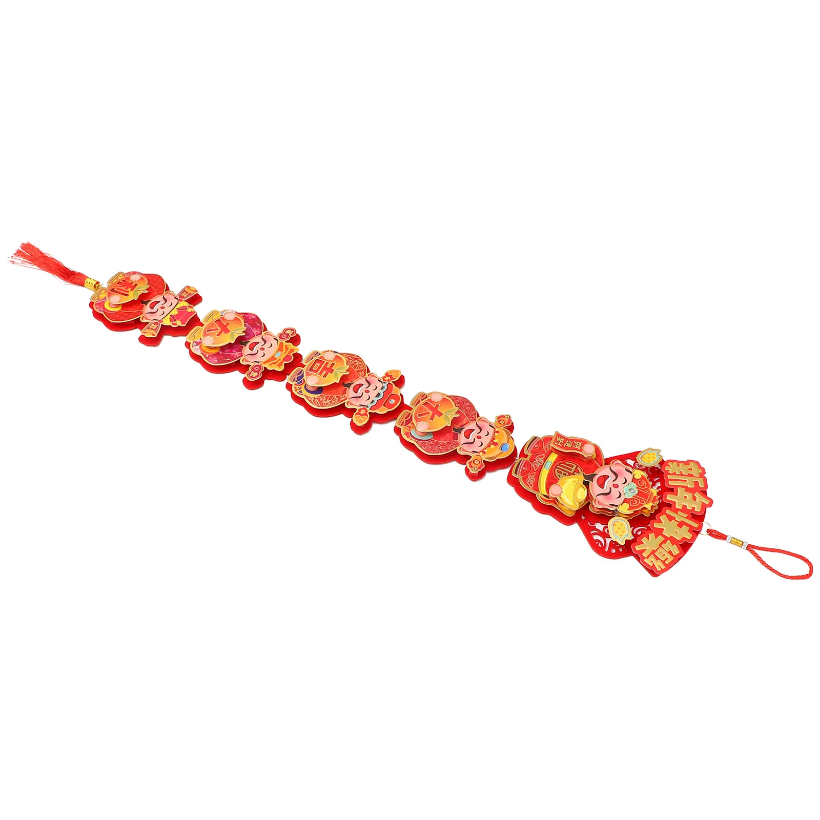 

God of Wealth Pendant New Year Decorations Chinese Festival Supplies Hanging naments Spring Accessories Prosperous