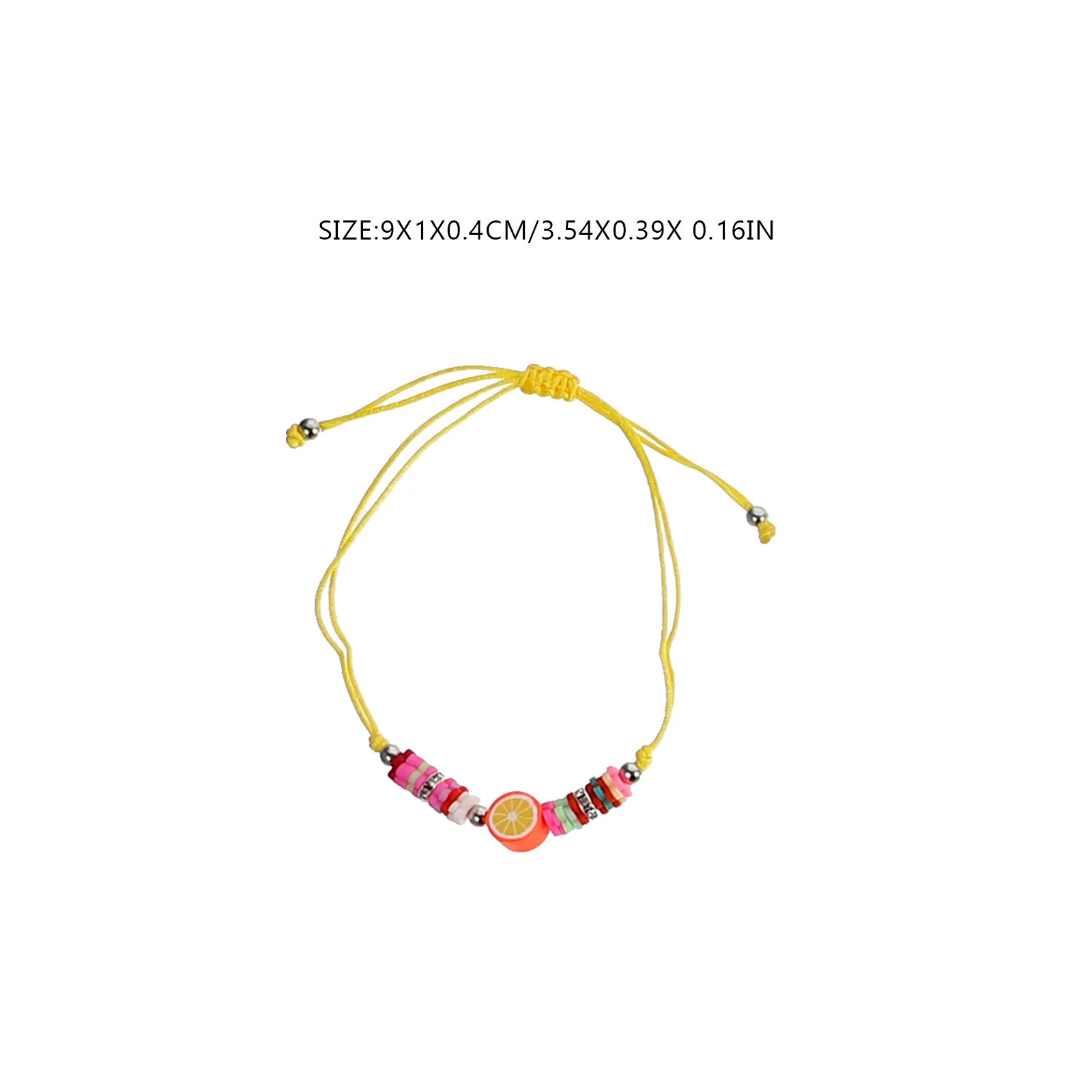 

12Pcs Fruit Bracelets Colorful Clay Bead Lightweight Stackable Aesthetic Summer Beach Friendship Bracelets Friendship Bracelet