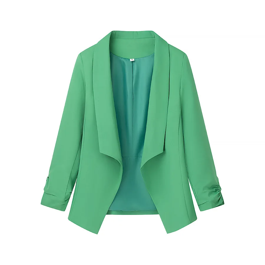 Feminino urbano casual doce terno jaqueta primavera/verão nova moda estilo europeu americano pequeno ajuste