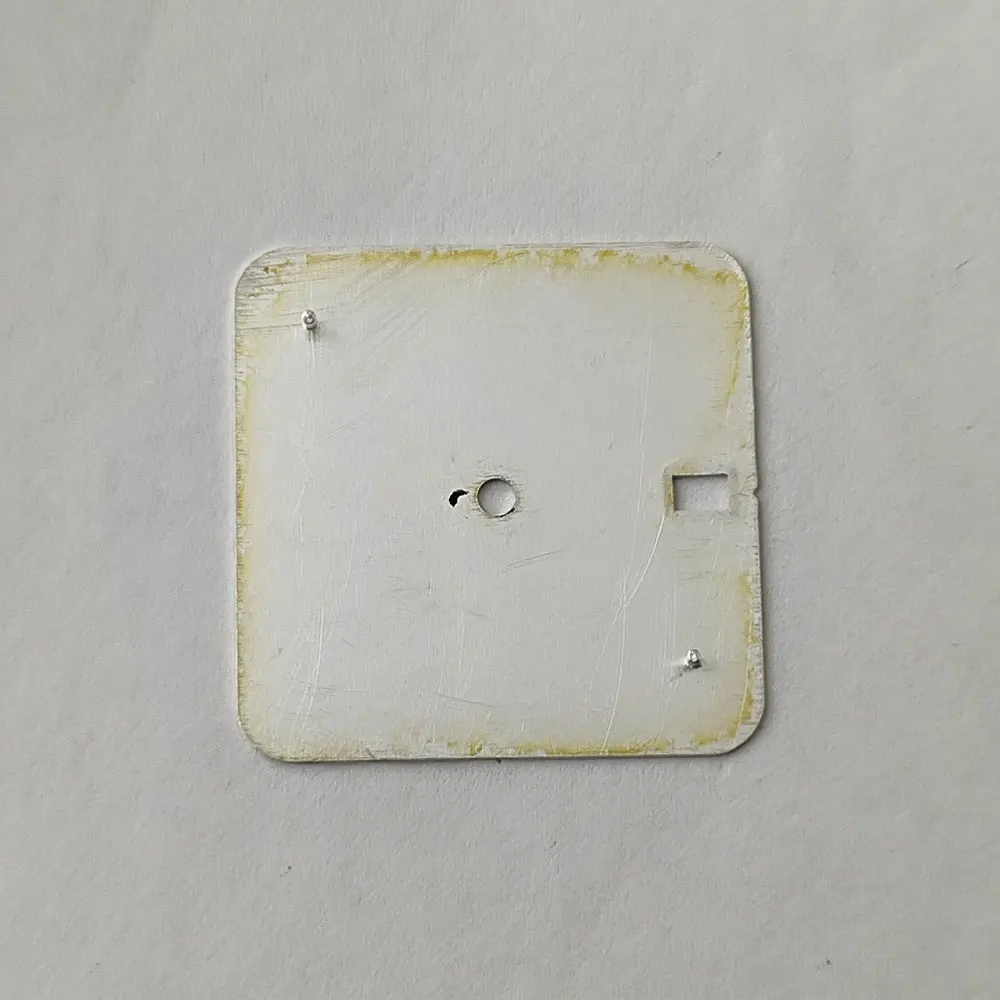 27 مللي متر NH35 الطلب مربع الطلب سان روما ساعة مزدوجة حافظة قابلة للطي مشبك NH35 NH36 ساعة يد تعمل بالحركة اكسسوارات