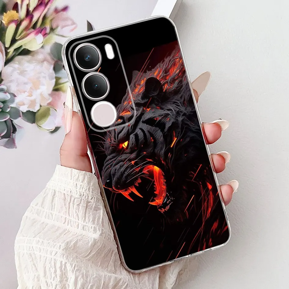 For Vivo Y19s Case VivoY19s V2419 Silicone Cover New Stylish Butterfly Flower Transparent Soft Funda For Vivo Y19s 4G Phone Case