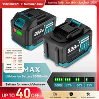 YOFIDRA 388VF 928VF Rechargeable Lithium Battery 22500mAh 15000mah Li-ion Battery for Electric Chainsaw Drill Wrench Power Tool