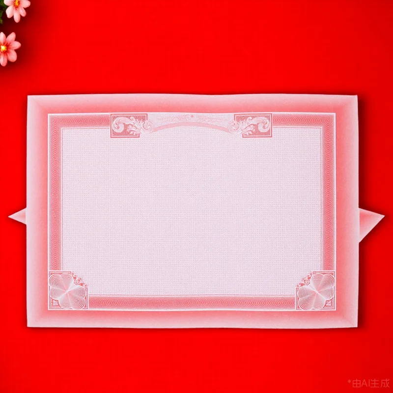 10 Sheets Floral Border Honor Certificate Inner Paper Blank Diploma Paper for School Awards Graduation Recognition