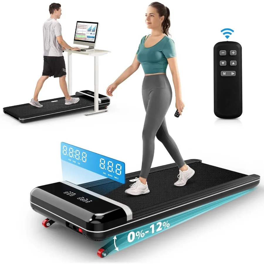 

Беговая дорожка CIIHI с наклоном для домашнего офиса и фитнеса. Регулируемая наклонная прогулочная площадка емкостью 350 фунтов Ultra Q.