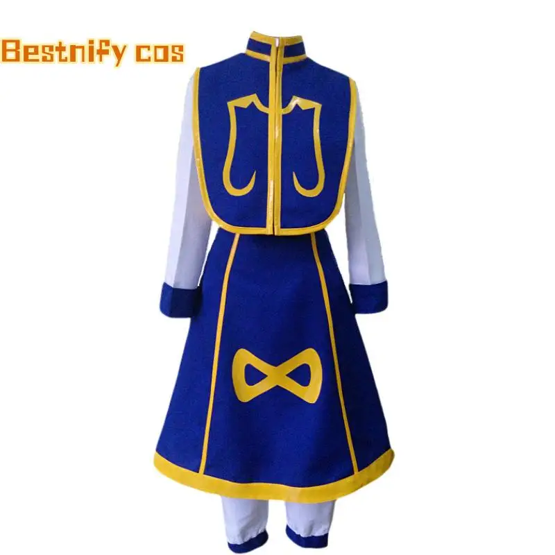 Anime dos desenhos animados caçador × caçador kurapika hisoka cosplay traje aldult unisex colete superior calças saia peruca terno de halloween