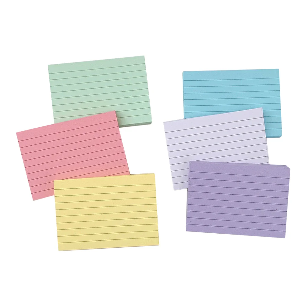 

300pcs Index Card Memo Paper A7 Single-Sided Horizontal Ruled Notepads For Study Notes Flashcards Exam Revision Office School
