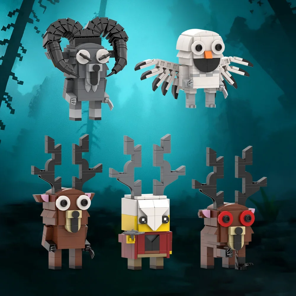 

MOC 99 Nights in the Forest Bricks Popular Games Owl Goat Deer Monster Building Blocks Model Assemble Toys Kids Halloween Gifts