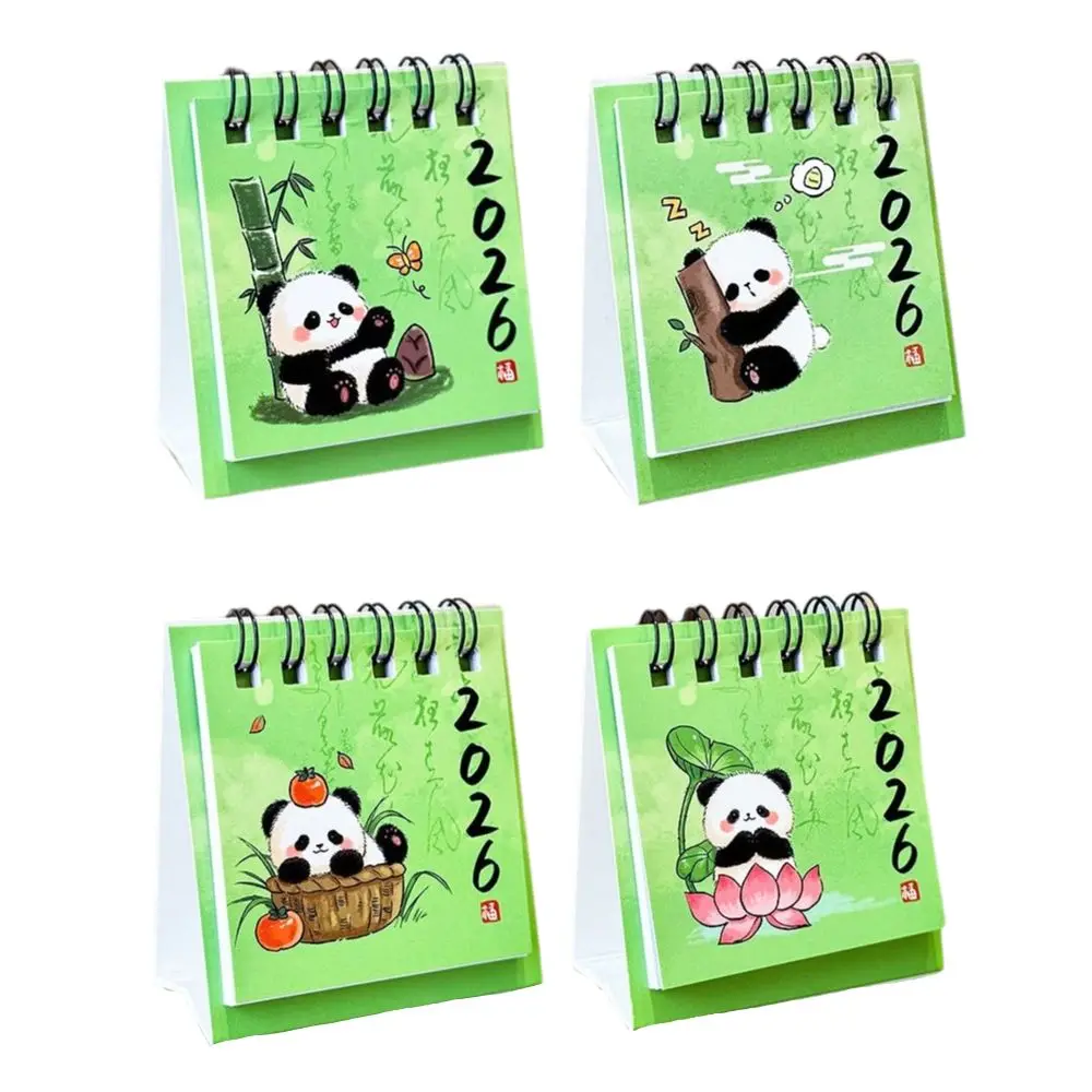 

Chinese Style Mini Desktop Paper Calendar Yearly Notebook Planner Scheduler Multi-function Agenda Organizer Home Office Supplies