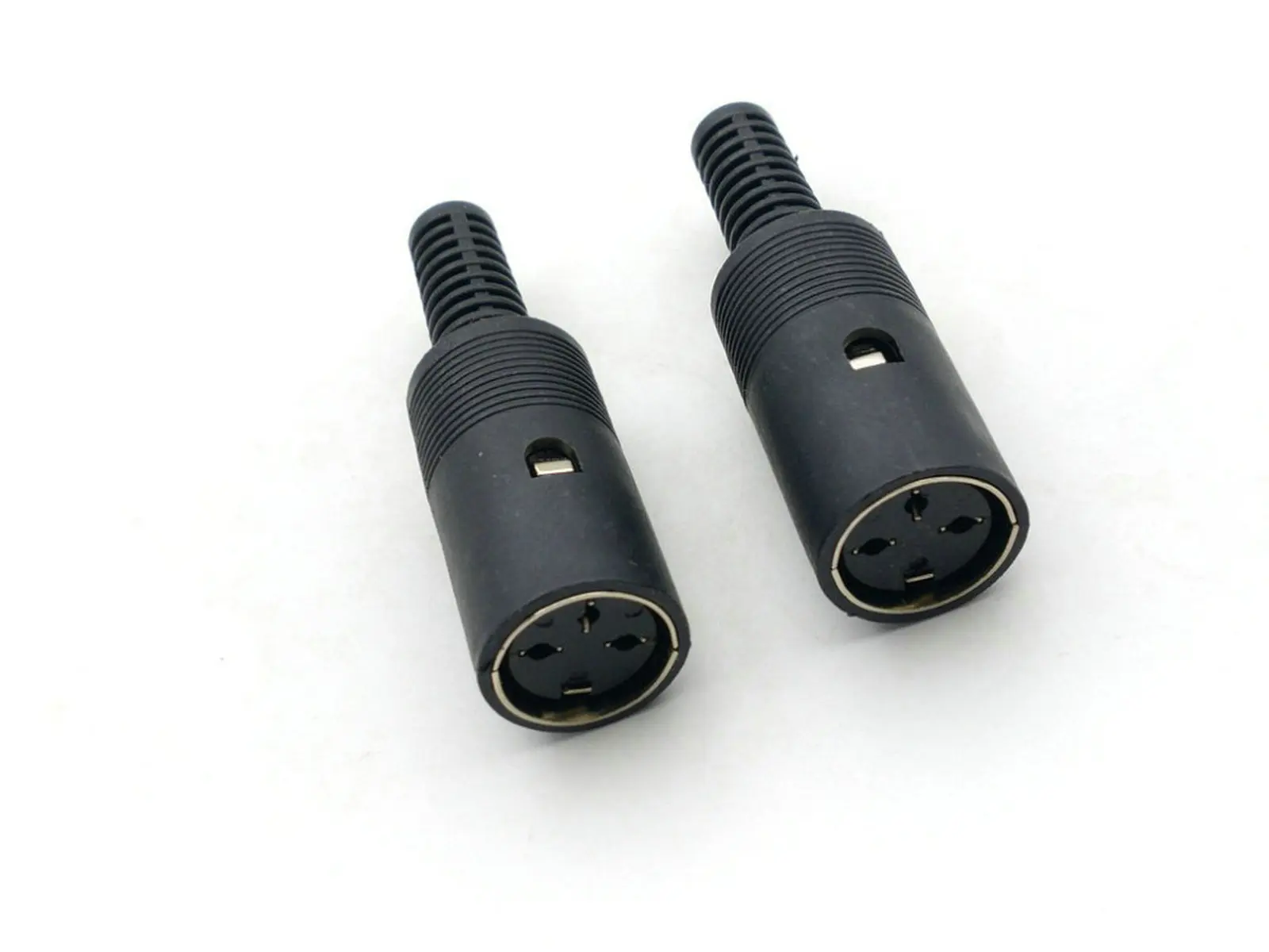 

50 pcs 3 Pin Din female connector with black Plastic Handle