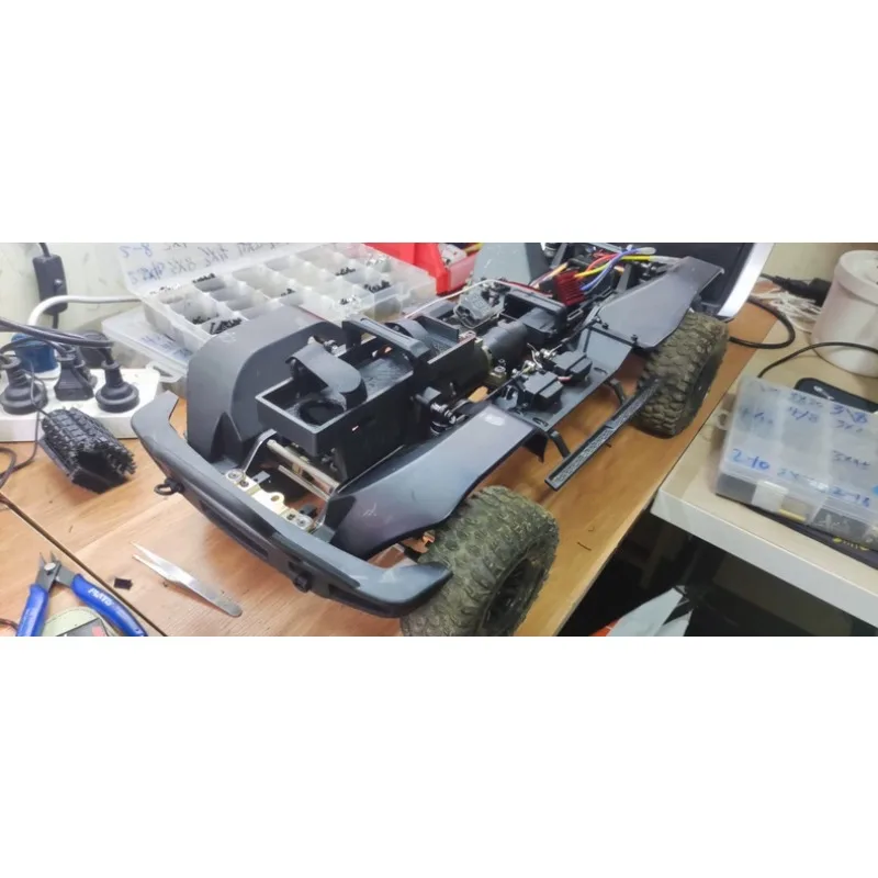 For YK4083 1/8 Scale RC Crawler Front Battery Box 160x47x29mm 3D Printed Upgrade Modification Accessories Parts Kit