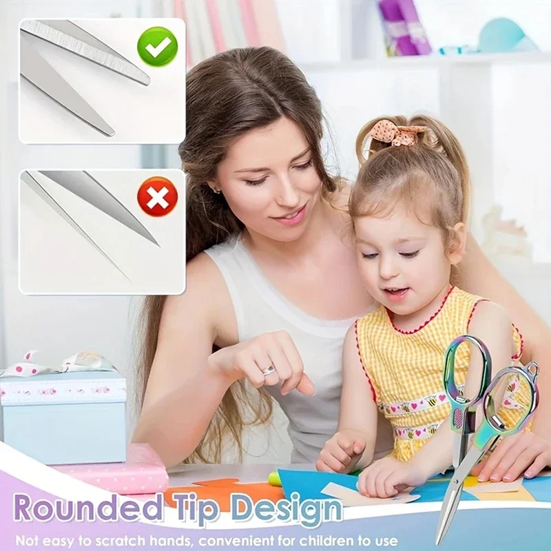 Stainless Steel Embroidery Needlework Scissors Sewing Folding Scissors Fishing Line Scissors Sewing Tools Kitchen Accessories