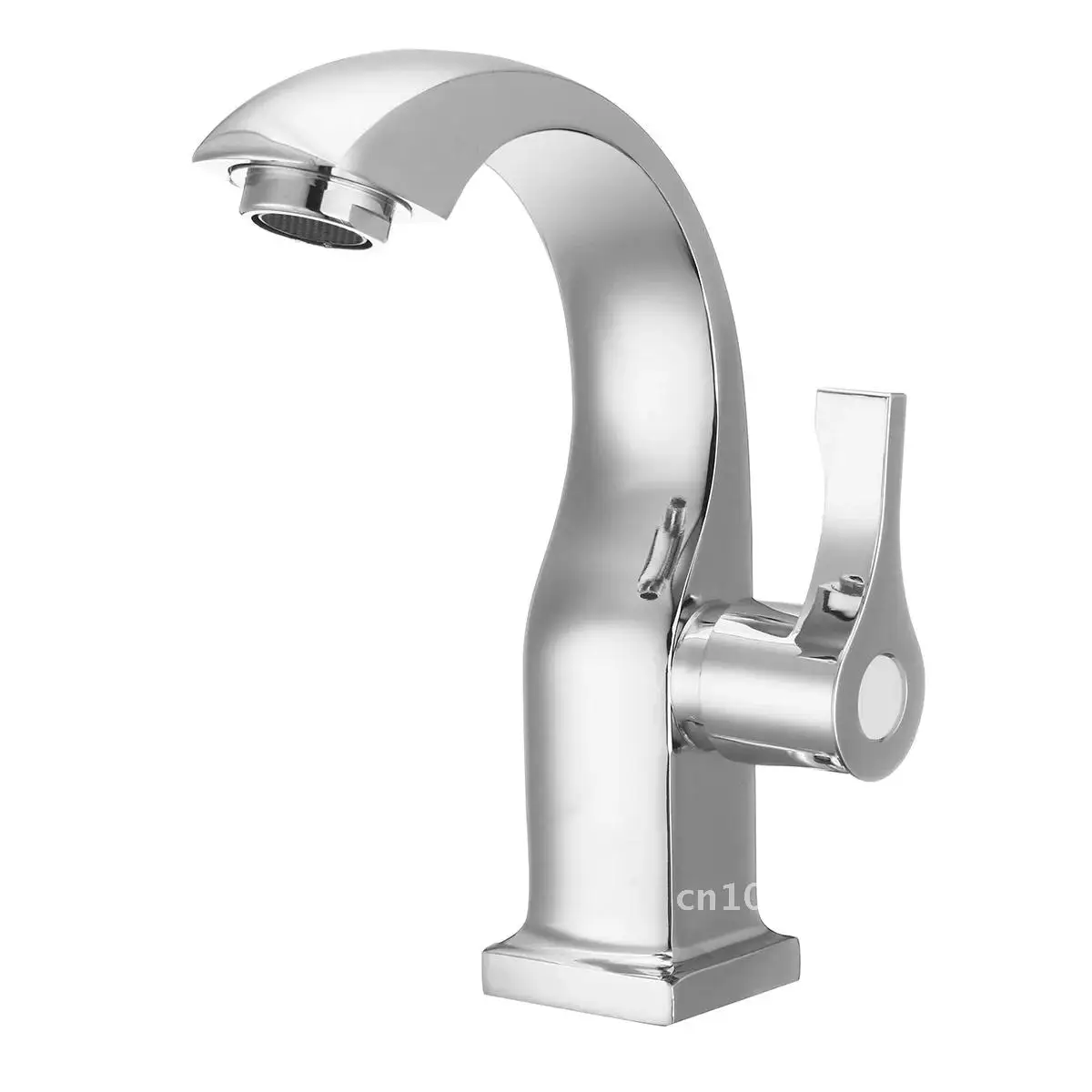 

Faucet Basin Faucet Single Handle Hole Chrome-plated Copper Bathroom Water Sink Save To Water Tap Bathtub Cold Faucet
