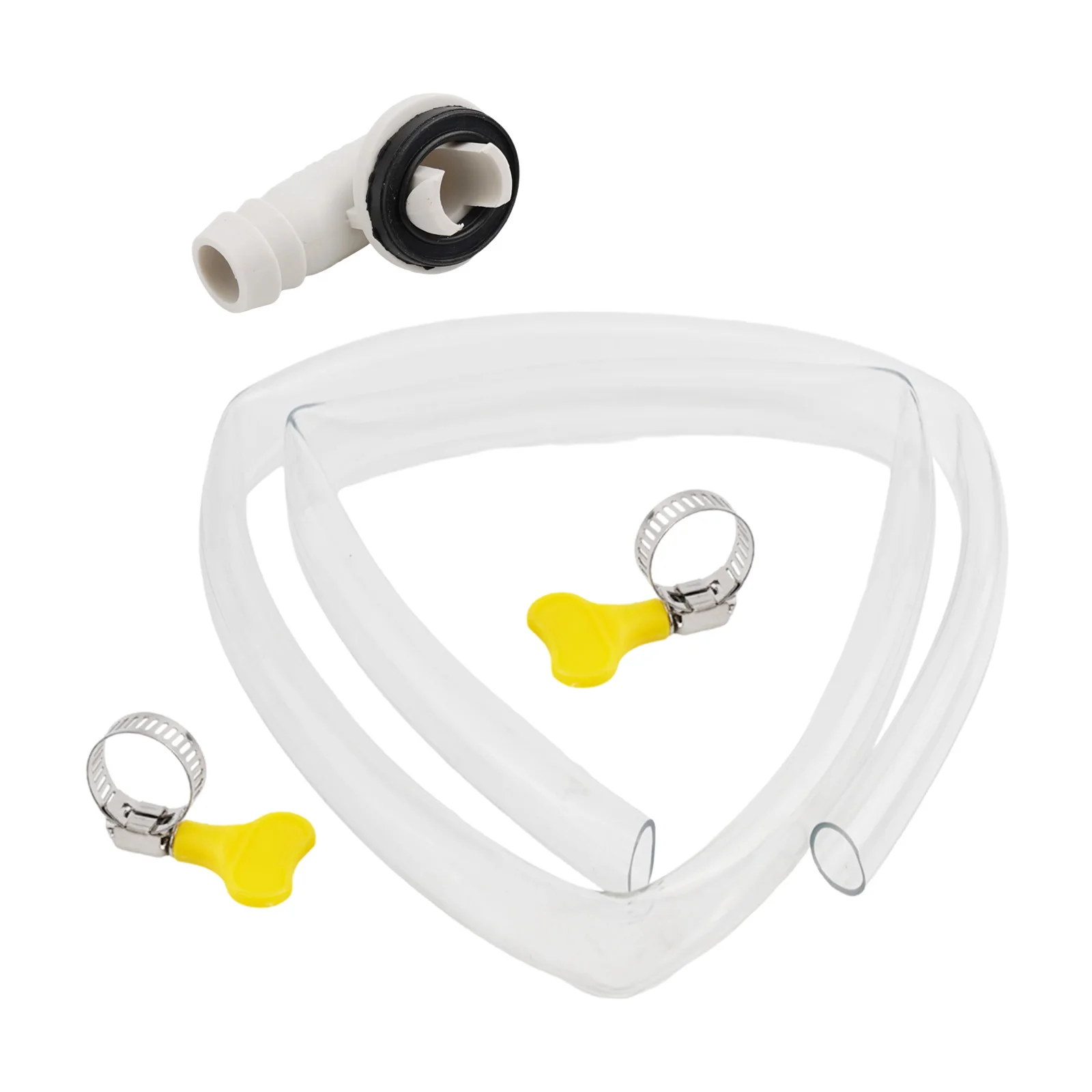 3/6FT Drain Hose For Air Conditioning Units With 15mm Connector And 2 Clamps Compatible With Split And Casement Models