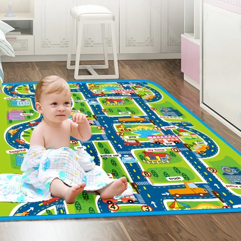 Schuim babyspeelkleed Speelgoed voor kindermat Kinderkleed Speelmat Ontwikkelmat Rubber Eva Puzzels Schuim Speel 4-kinderkamer Leuke vloermat