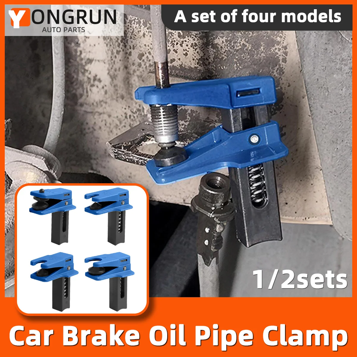 

YONGRUN 1/2 Set Automotive Brake Oil Clamp Plug Tool to Prevent Oil Leakage and Blockage of Automotive Brake Fluid Pipeline Tool