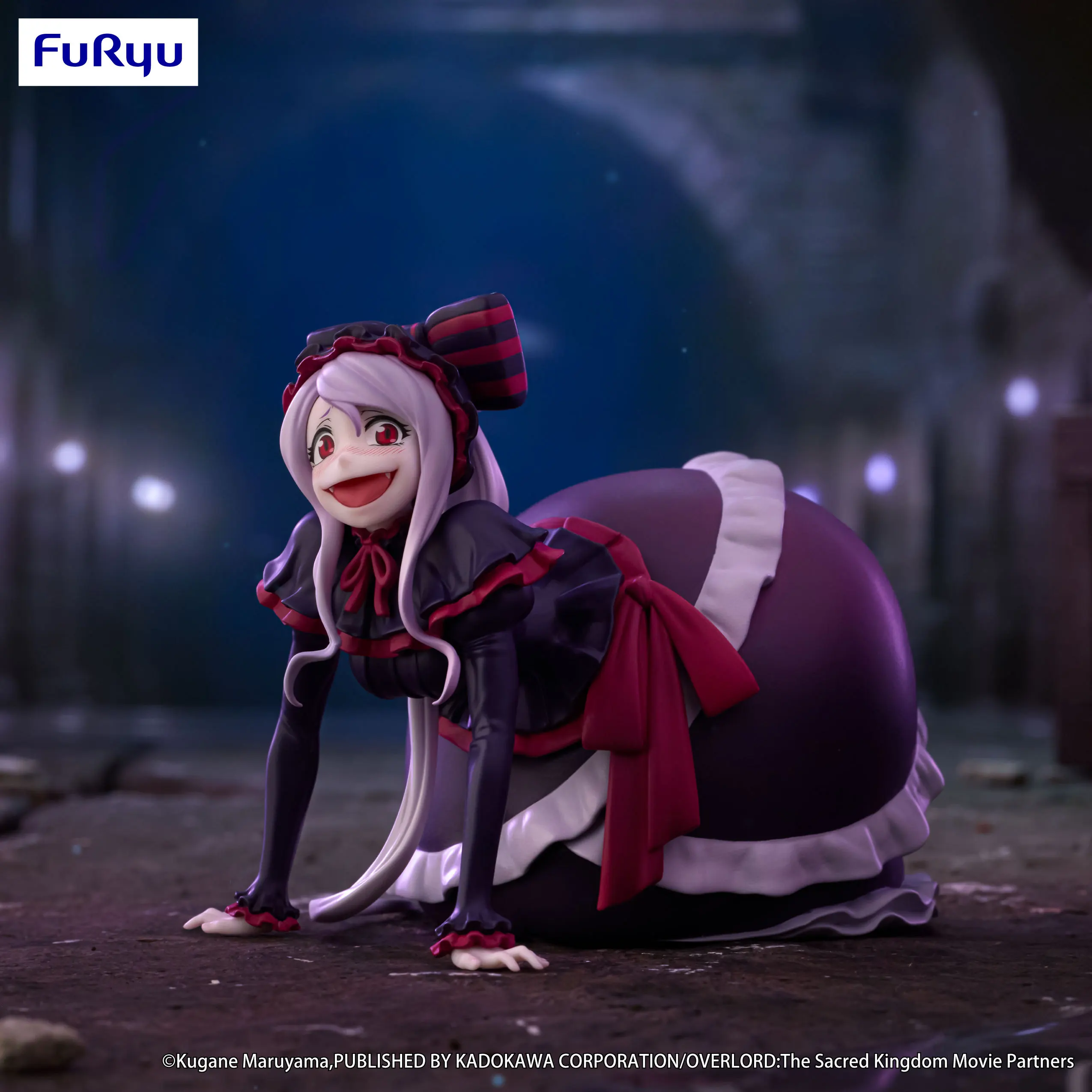 الأصلي حقيقية نموذج Furyu المعكرونة سدادة أفرلورد 10.5 سنتيمتر Shalltear الشكل أنيمي تمثال اللعب مجموعات الهدايا للأطفال