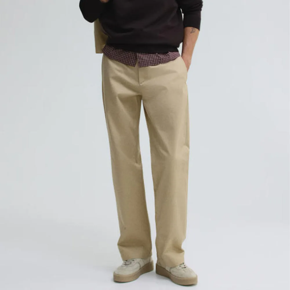 

Мужские брюки из полиэстера, плиссированные прямые брюки, облегающие однотонные брюки, классическая деловая официальная офисная одежда, классические брюки для мужчин