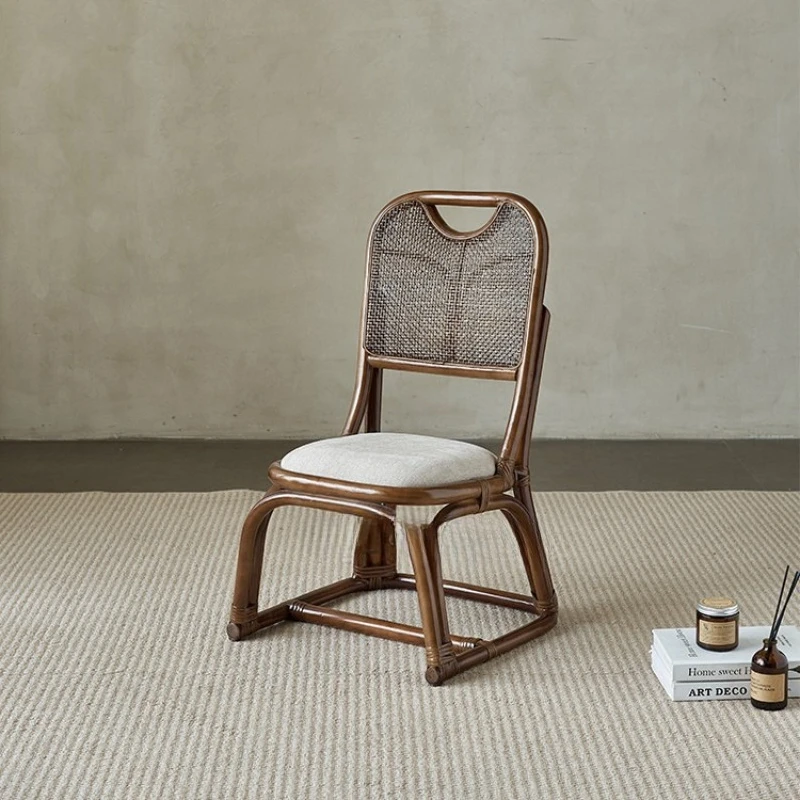 

Rattan single small chair plant rattan home leisure tea room chair