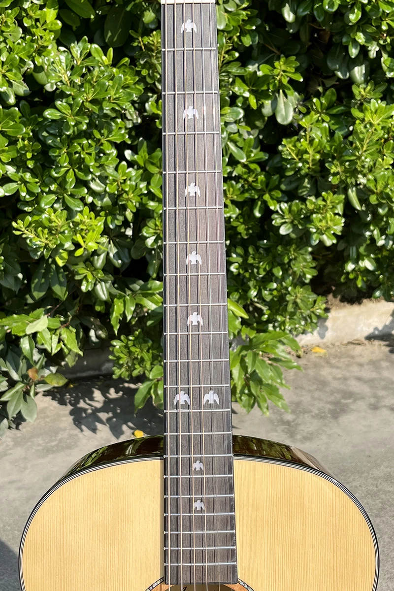 اليدوية عالية الجودة 40 بوصة SJ نمط الصلبة شجرة التنوب العلوي الصوتية الغيتار لامعة الصلب سلسلة آلة موسيقية #3