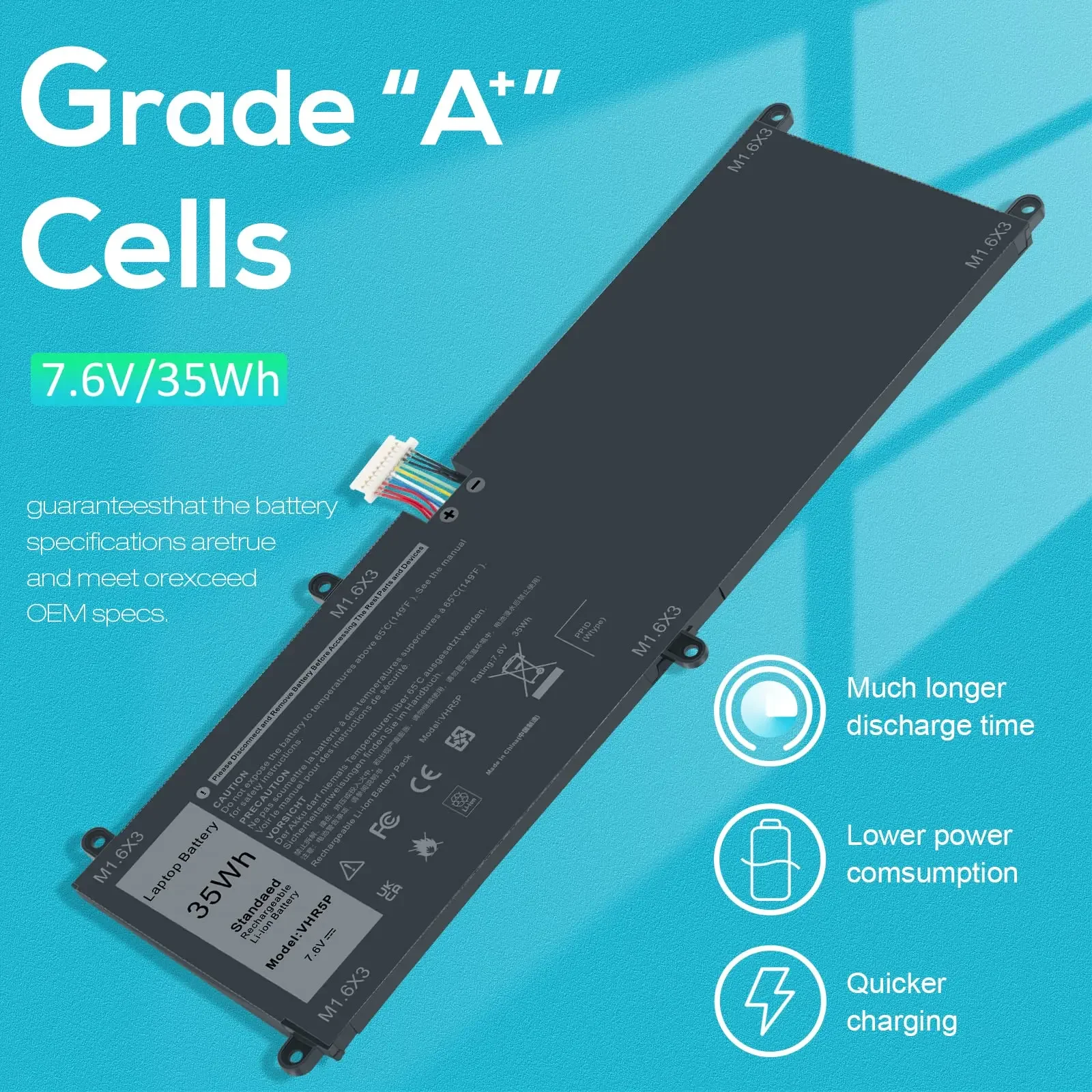 Batería Dell Latitude 5175 5179 – Reemplazo Alta Capacidad - imagen 2