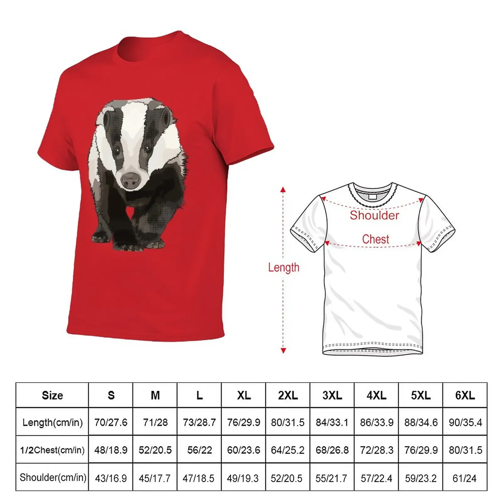 Pink Badger by www.BeeFoxTree.com T-Shirt aesthetic clothes sublime T-shirt men