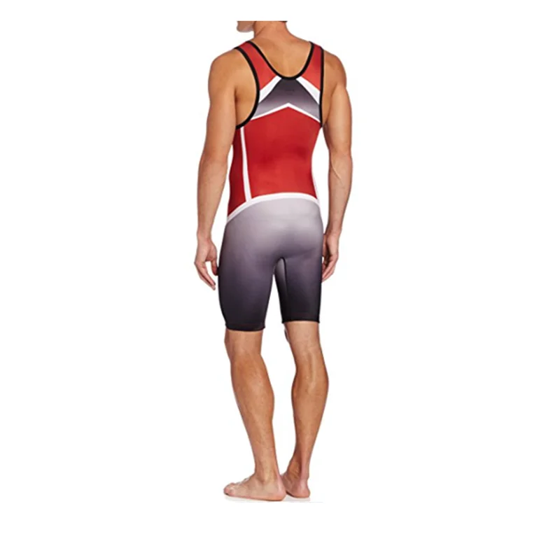 3 Farbe Wrestling Singlets Bauch kontrolle tragen Fitness studio Triathlon Powerlifting Kleidung Schwimmen Laufen Skinsuit Jugend & Erwachsene
