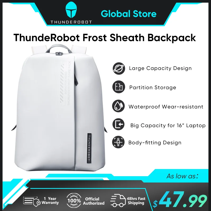 

Многофункциональный рюкзак ThundeRobot Frost Sheath, 16-дюймовая водонепроницаемая сумка для ноутбука, модная деловая дорожная сумка, компьютерный рюкзак