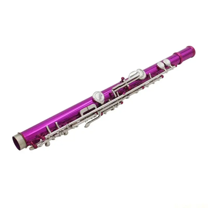 M5TC Professional Horizontal Flute With Bag Cleaning Cloth 16-hole C Tone Closed Hole Flute for School Band Instruments