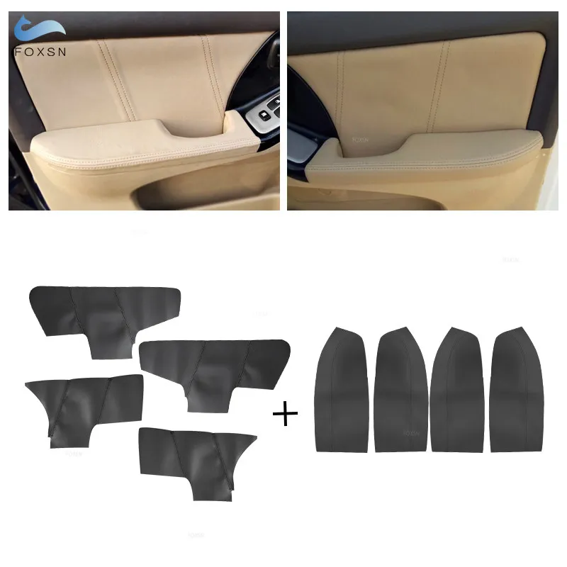 

Interior Door Armrest Panel Handle Protection Trim For Hyundai Elantra 2004 2005 2006 -2012 Car Microfiber Leather Cover