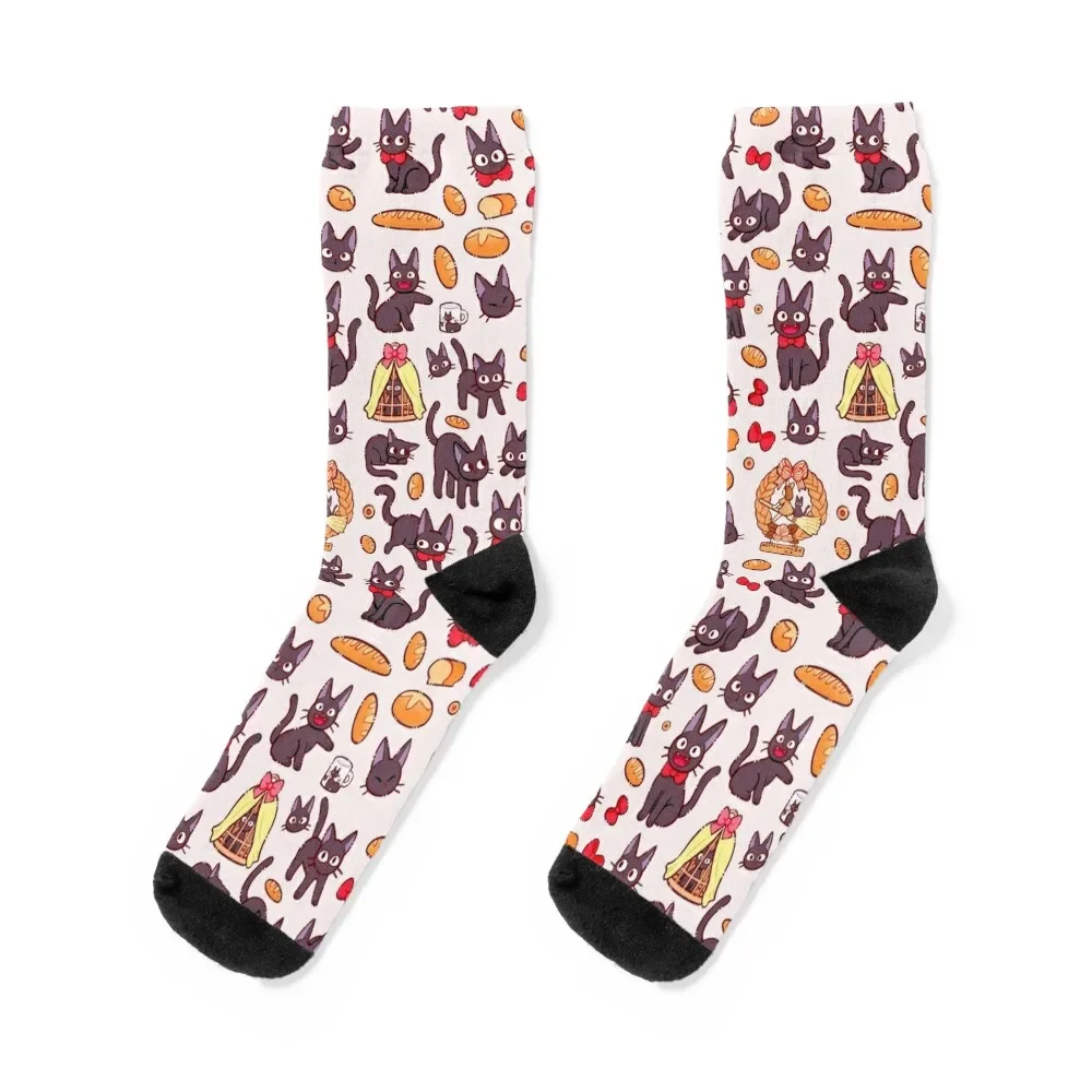 

Cute Black Cat Socks halloween Antiskid soccer set luxury Socks Ladies Men's