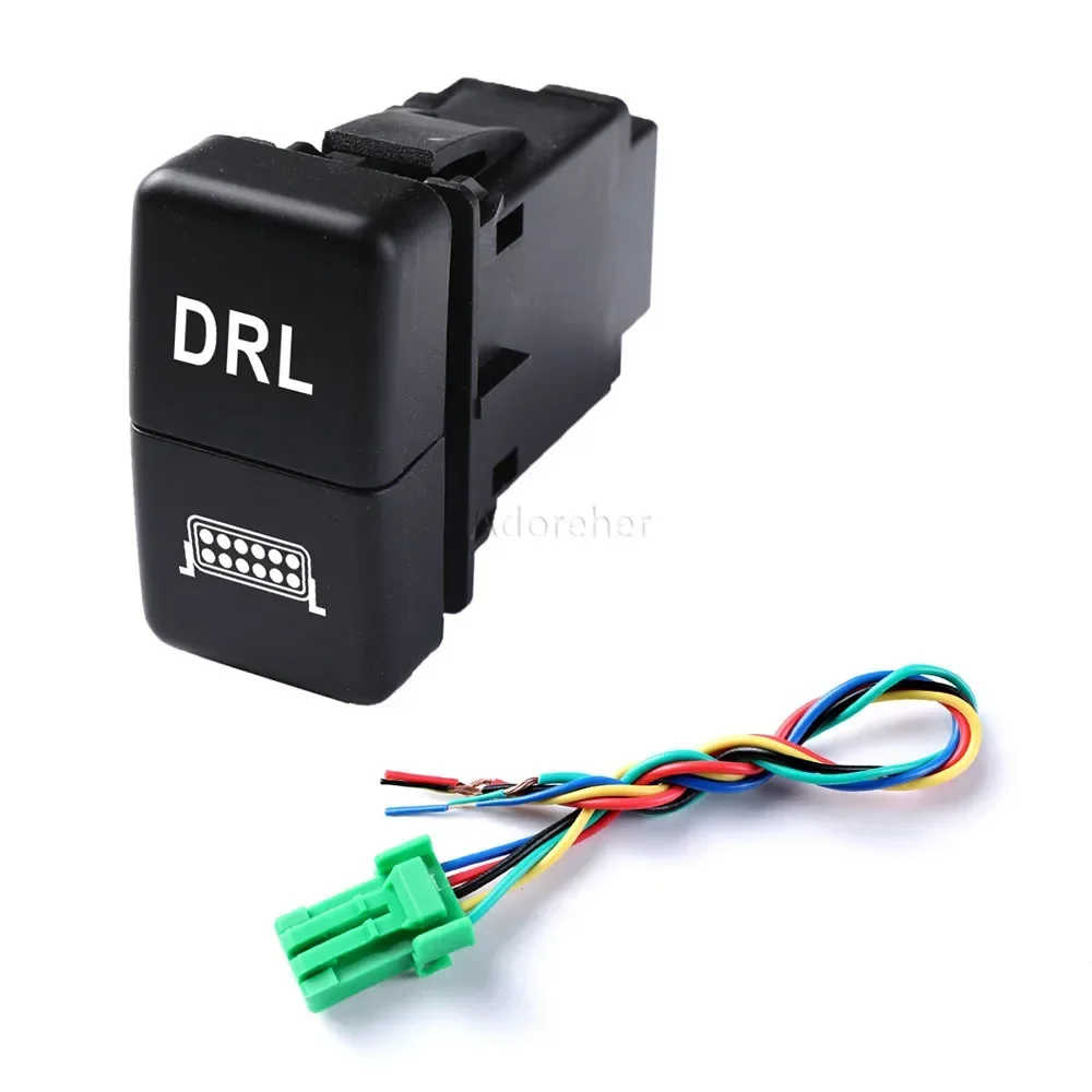 1PC Car Dual Key Switch Dual Switch Radar Recorder Power Dual Button Switch for Hondo CR-V Odyssey Accord