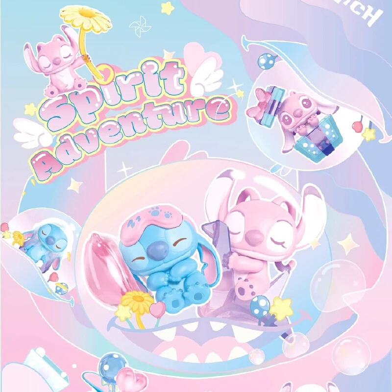 

Оригинальная серия Disney Stitch Spirit Adventures, слепая сумка, мультяшная мини-кукла, забавные украшения для рабочего стола, изысканная слепая сумка, подарки