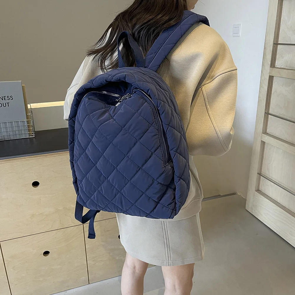 กระเป๋าเป้สะพายหลังสำหรับผู้หญิงผู้ชาย กระเป๋าเป้สะพายหลังแบบมีลาย กระเป๋าเป้สะพายหลังไนลอน สายสะพายปรับได้ กระเป๋าเป้ใส่แล็ปท็อป กระเป๋าเป้เดินทาง กระเป๋าเป้สำหรับใช้ในชีวิตประจำวัน