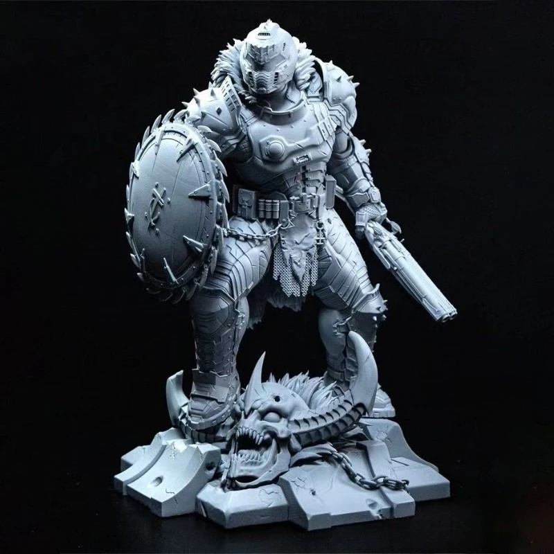 

75mm Scale Resin Figure Assembled Model Kit Future Warrior Miniature Statue Toy Unassembled Unpainted