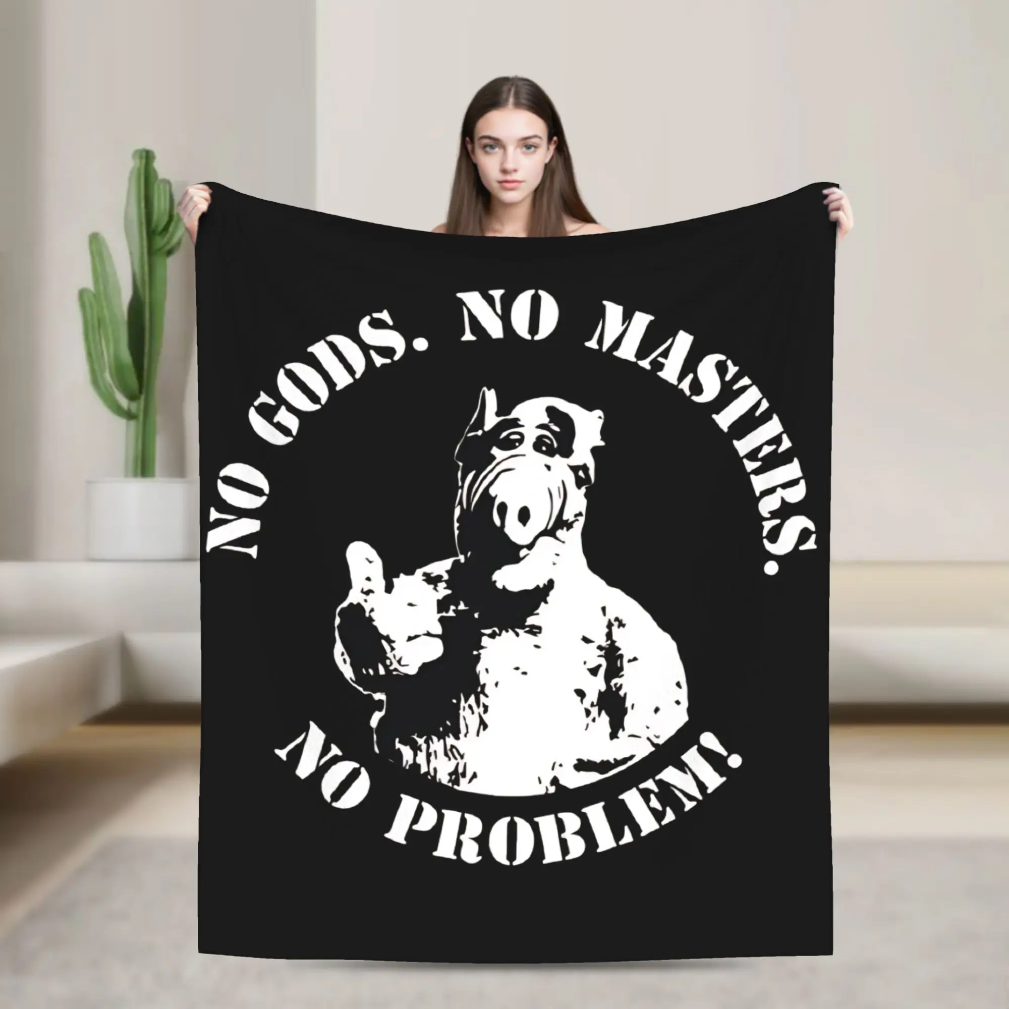 Alf  Alien Life Form Comedy  Blanket  Wool Vintage Breathable Throw Blankets for Bed Sofa Textile Decor