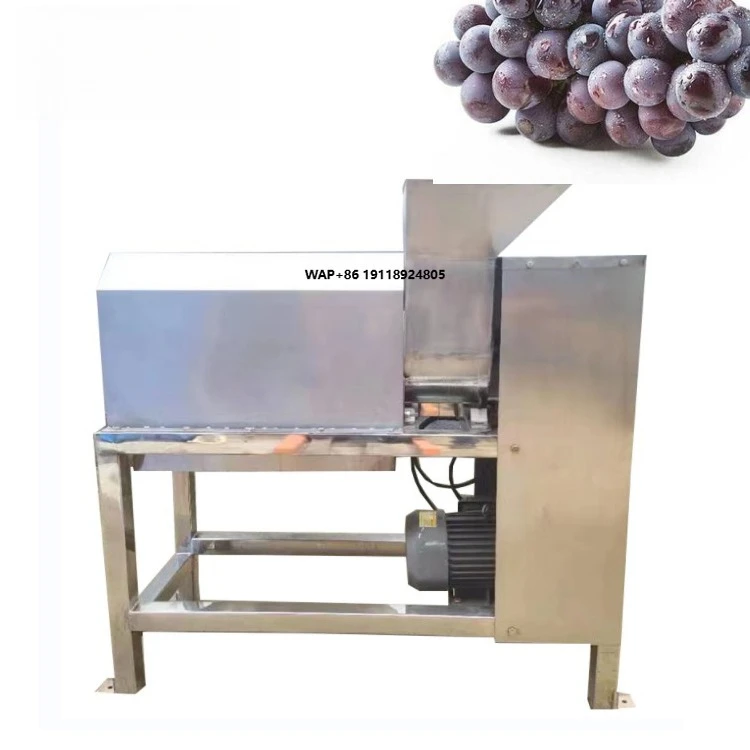 Wine Processing Grape Crusher Destemmer Grape Stem Separator Grape Crushing Machine