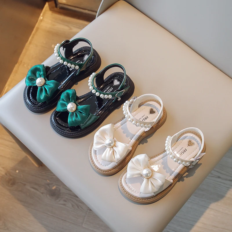 

2025 New Fashionable Soft Bottom Princess Shoe for Little Girls with Butterfly Knots Autumn Season Children's Footwear Shoes