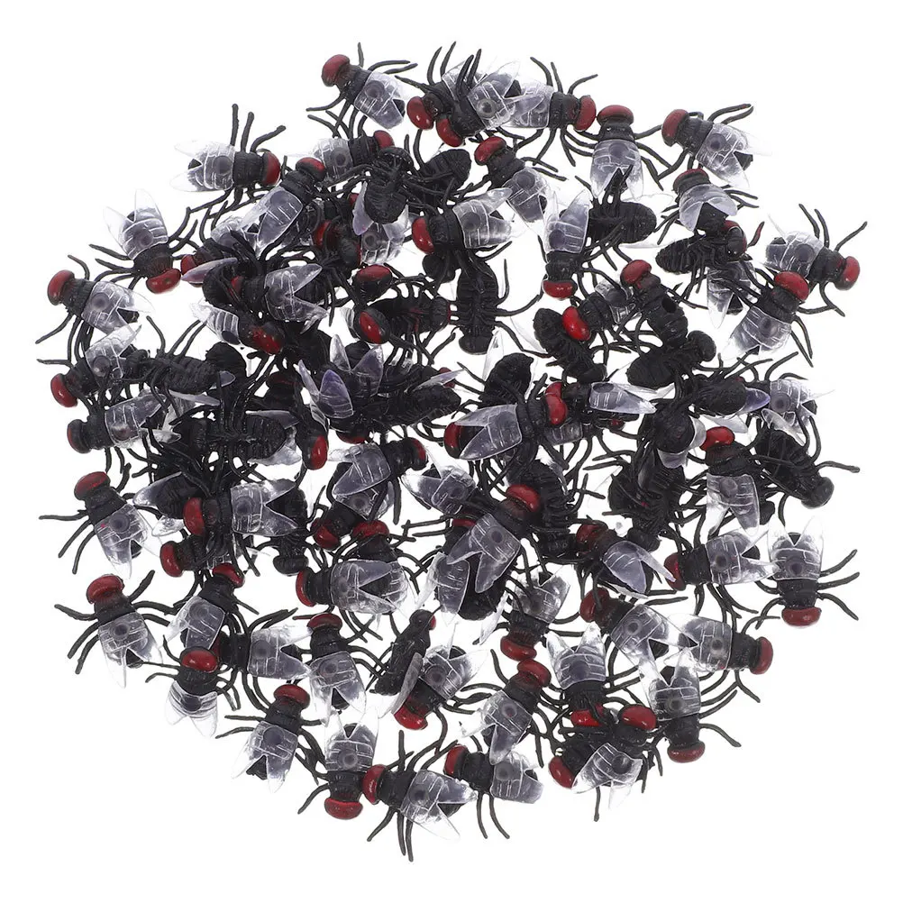 

120 шт. Игрушечные фигурки насекомых, имитация жуков, пластиковые насекомые, мухи из ПВХ, оптом, маленькие