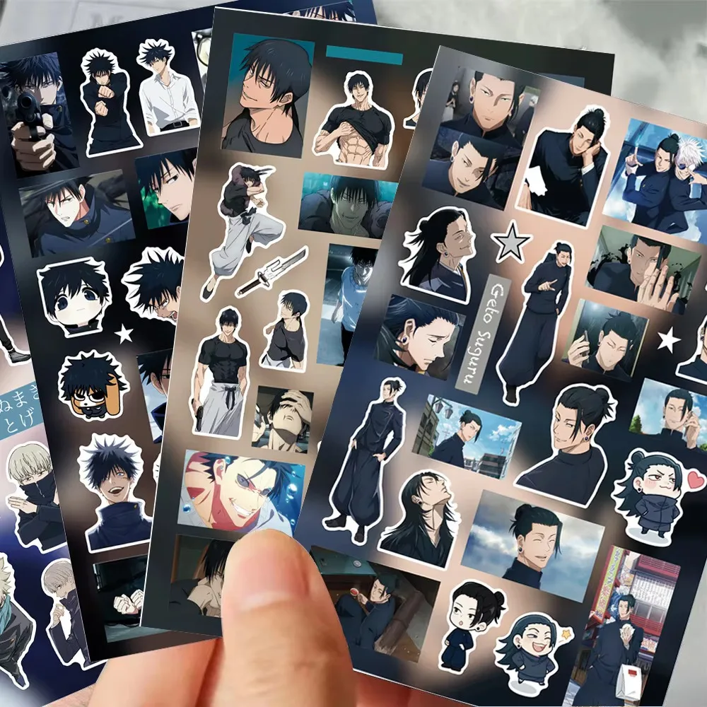 Picture 5: 8 Sheets Per Set Japanese Anime Jujutsu Kaisen Stickers Gojo Satoru Cartoon Sticker Laptop Phone Guitar Bike Cool Manga Stickers