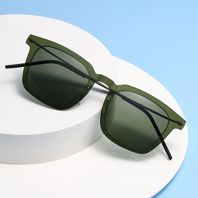 تاغ حزقيا الدنماركية تصميم الاستقطاب النظارات الشمسية الرجال 8346 خفيفة التيتانيوم مكبرة النساء في الهواء الطلق القيادة UV400 نظارات شمسية